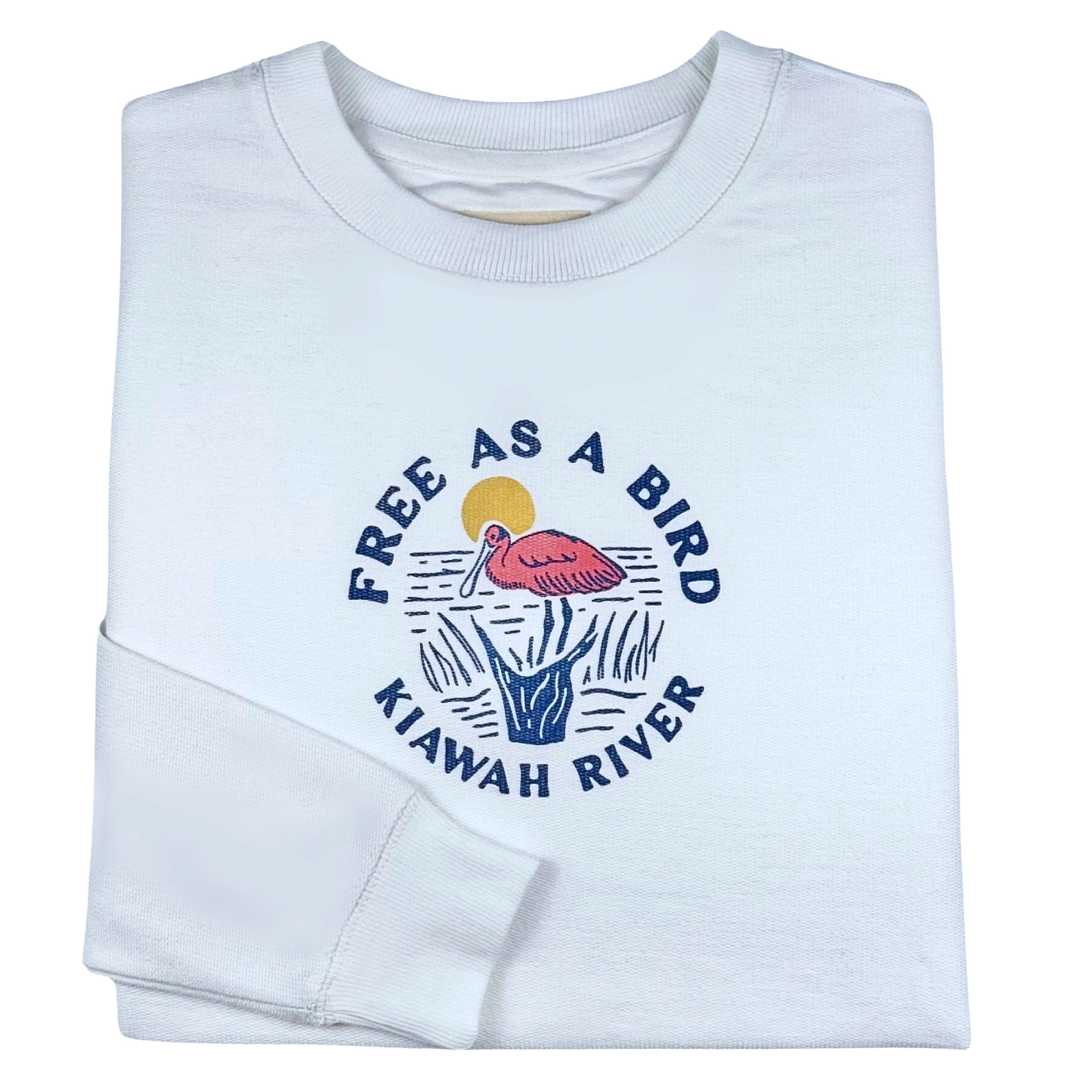 Women's Free as a Bird Reverse Terry Crew - Ivory