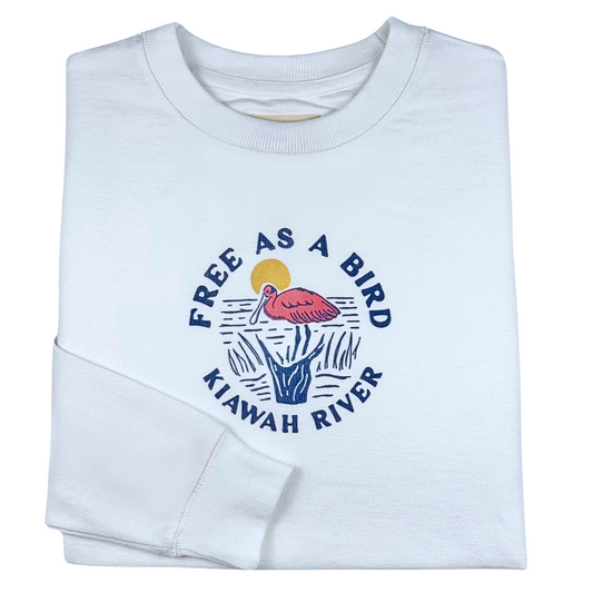 Women's Free as a Bird Reverse Terry Crew - Ivory