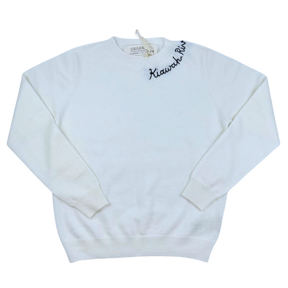 Women's Kiawah River Signature Cashmere Sweater - Off White