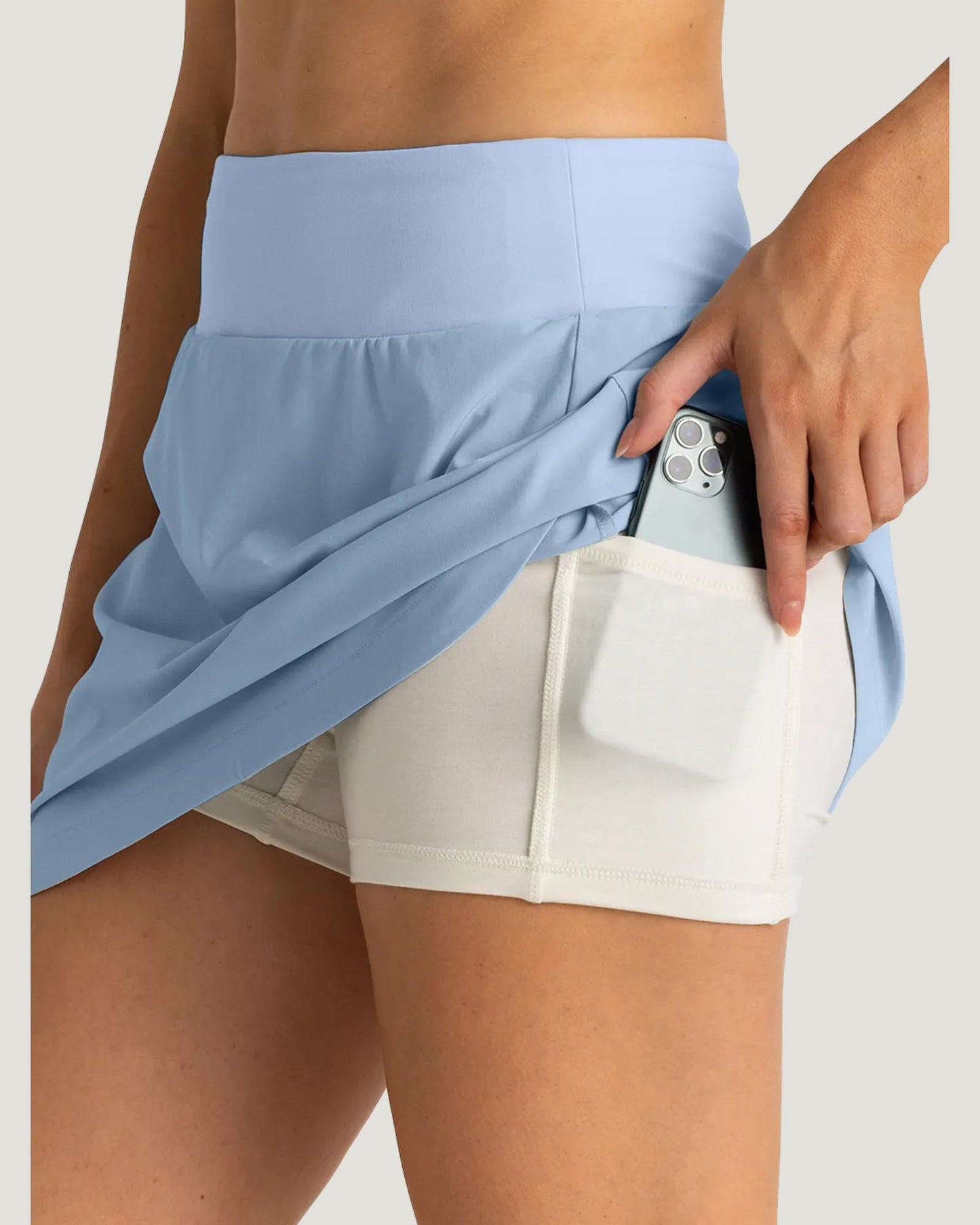 Women's Bamboo Lined Active Skort - Clear Sky