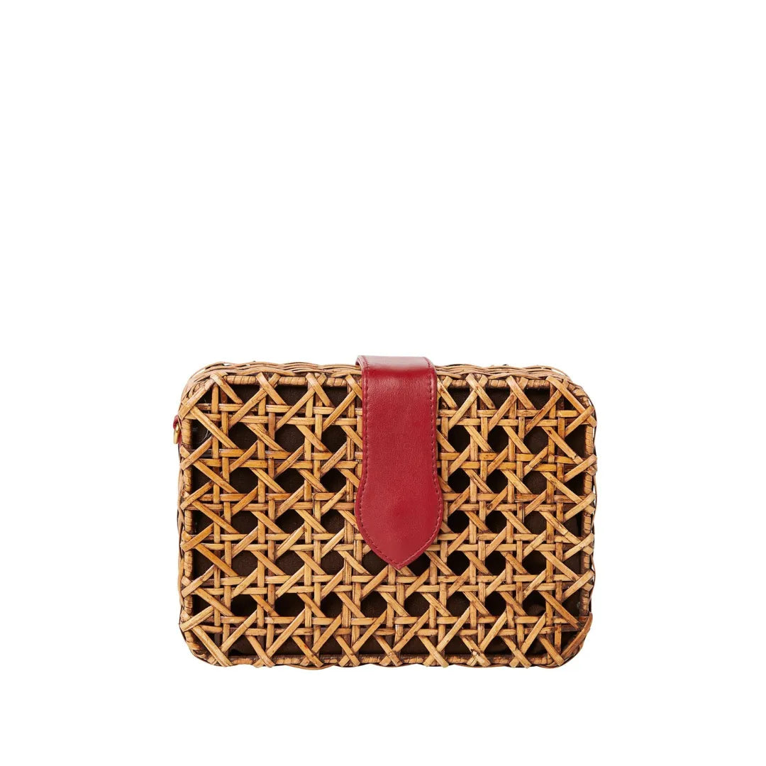 The Waverly Wicker Cane Handbag
