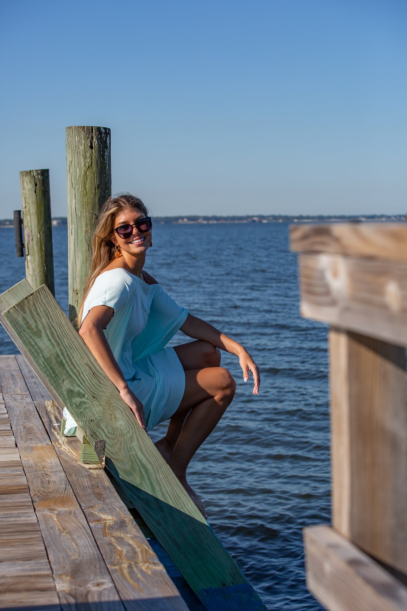Sea Glass Green Mini Coastal Caftan