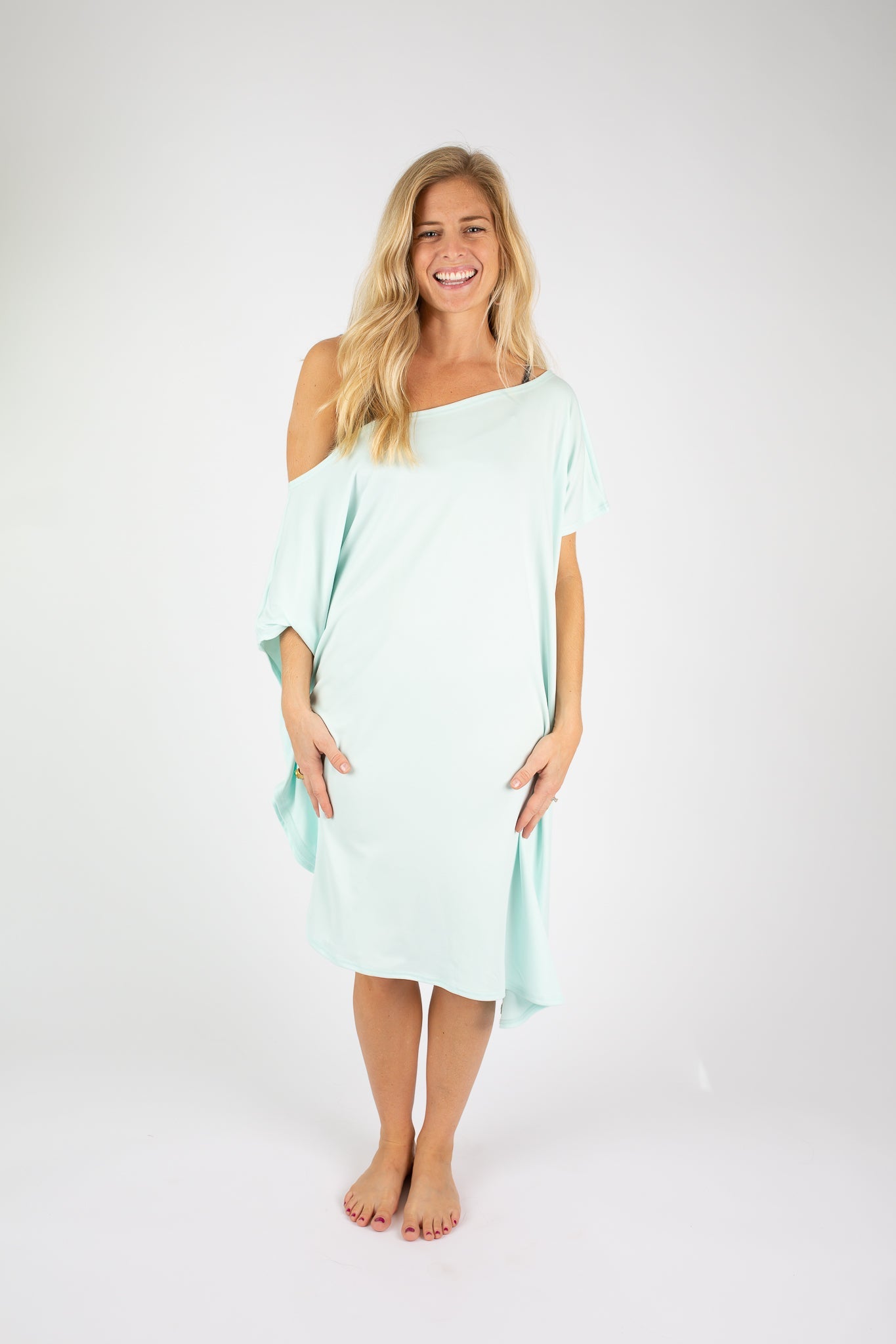 Sea Glass Green Mini Coastal Caftan