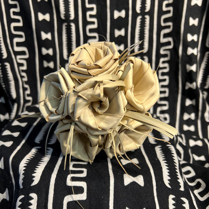 Dried Palmetto Roses  Bouquet of six (6) Charleston Roses Sweetgrass Roses Forever Roses