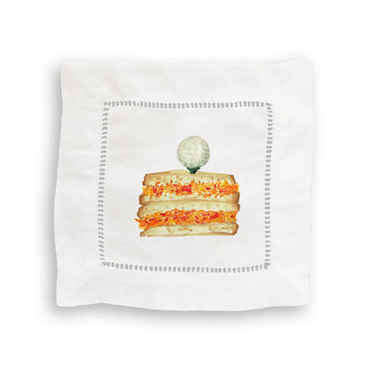 Masters Golf Tournament Augusta Mixed Linen Cocktail Napkin Set