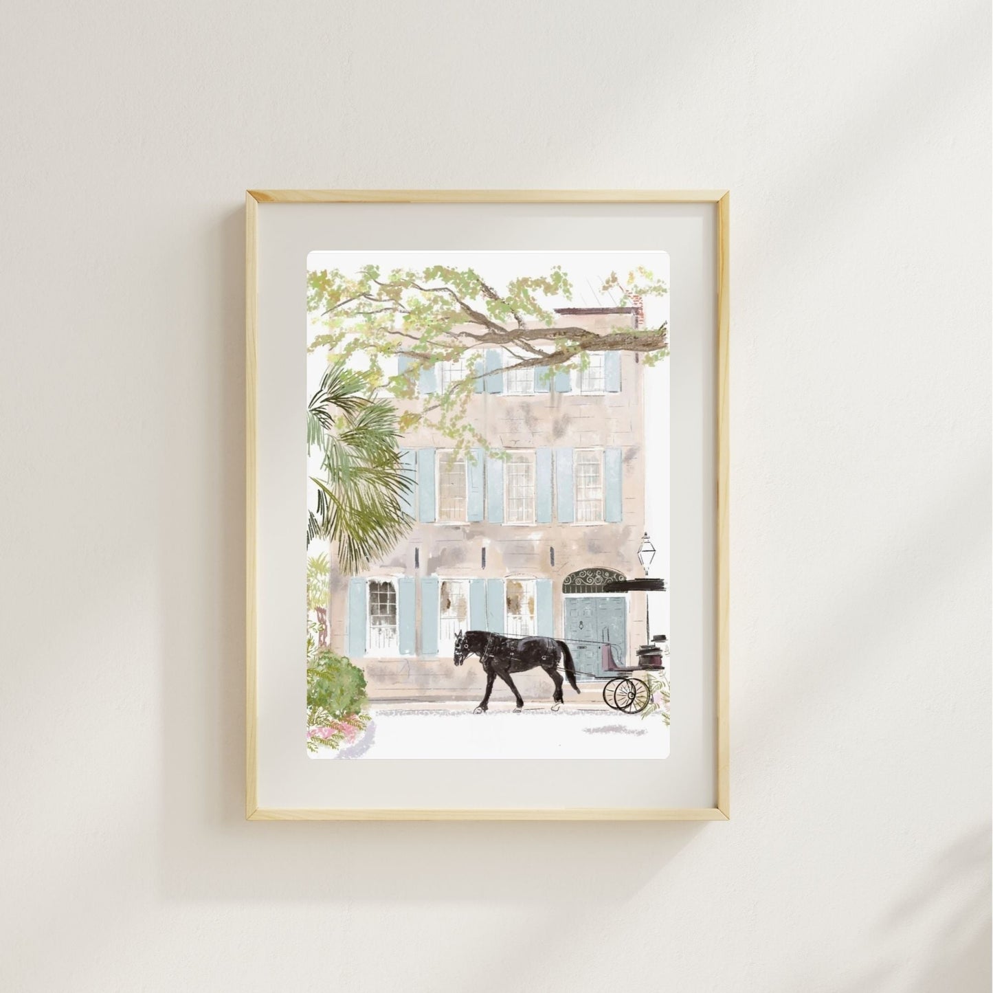 BLACK HORSE - Art Print