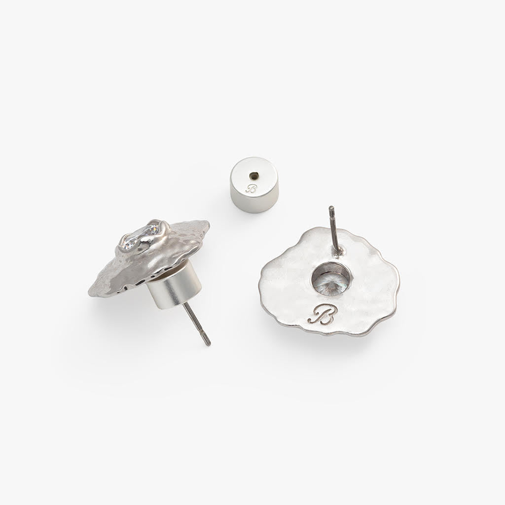 Cannonborough Rhodium Plated Stud Earring