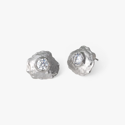 Cannonborough Rhodium Plated Stud Earring