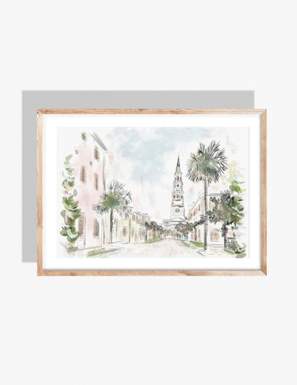 CHURCH ST. - Art Print