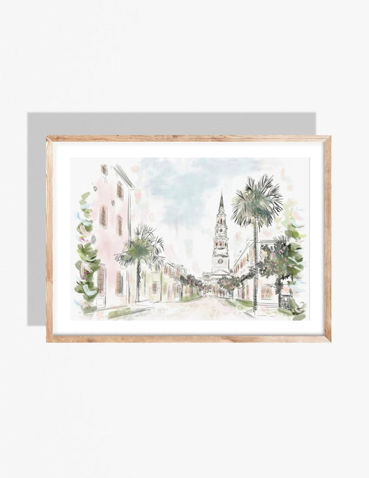 CHURCH ST. - Art Print
