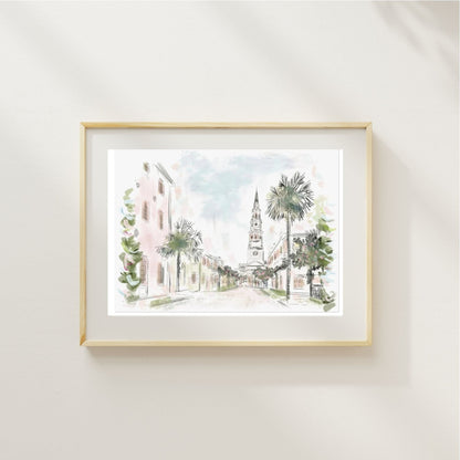 CHURCH ST. - Art Print