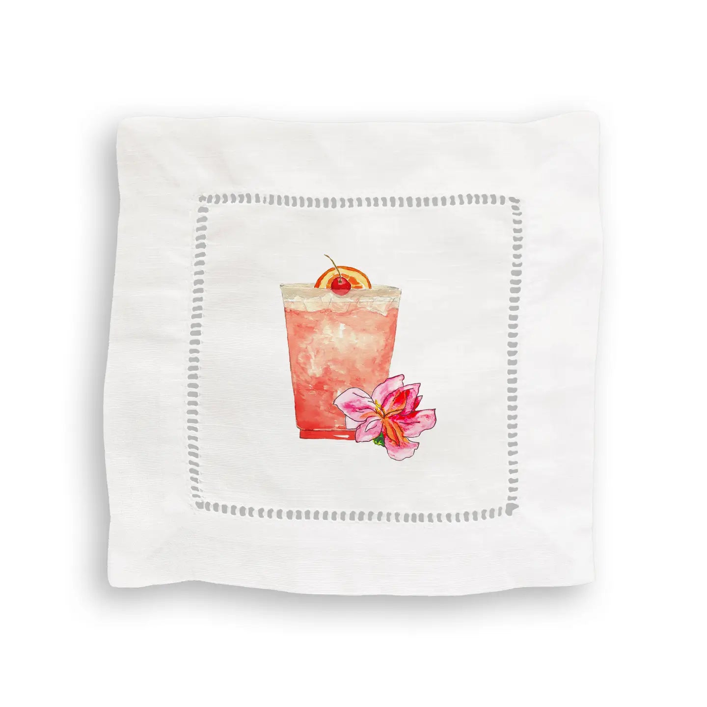 Masters Golf Tournament Augusta Mixed Linen Cocktail Napkin Set