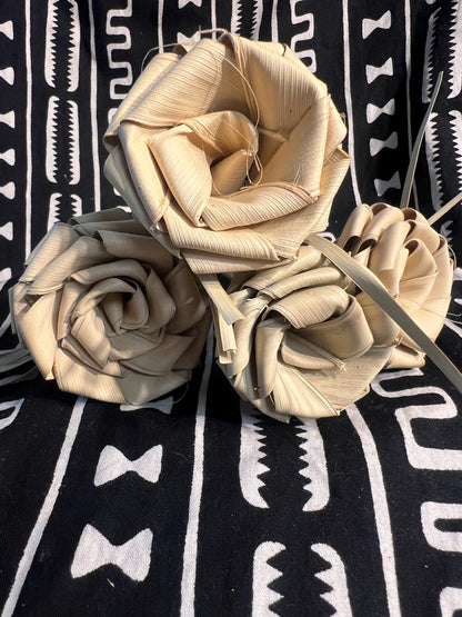 Dried Palmetto Roses (4) Charleston Roses Sweetgrass Roses Forever Roses