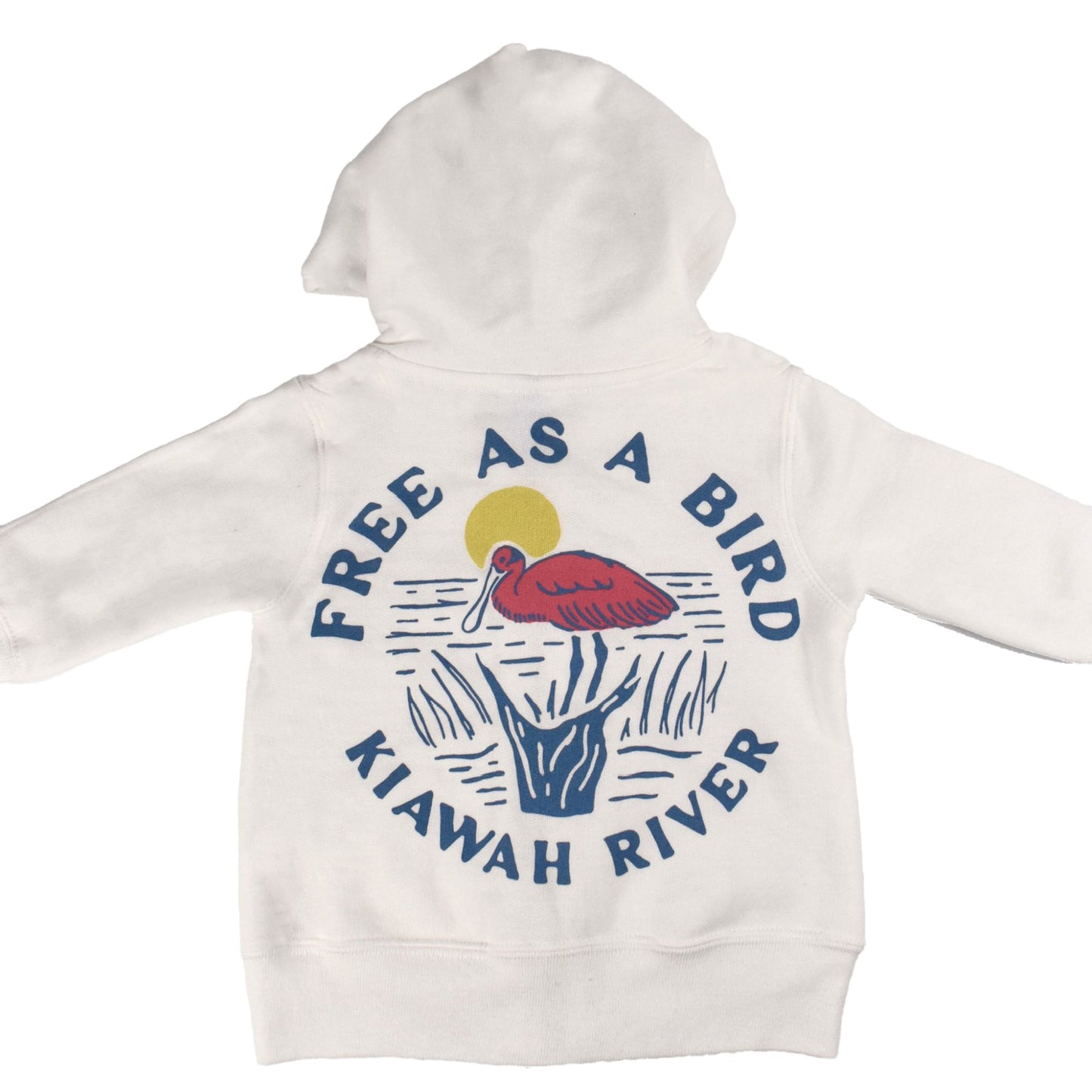 Infants Free As a Bird Zip Up Sweatshirt - White