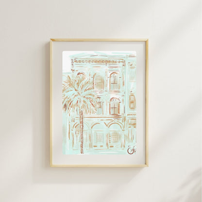 CHARLESTON IN MINT - Art Print