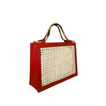 The Reece Wicker Cane Handbag