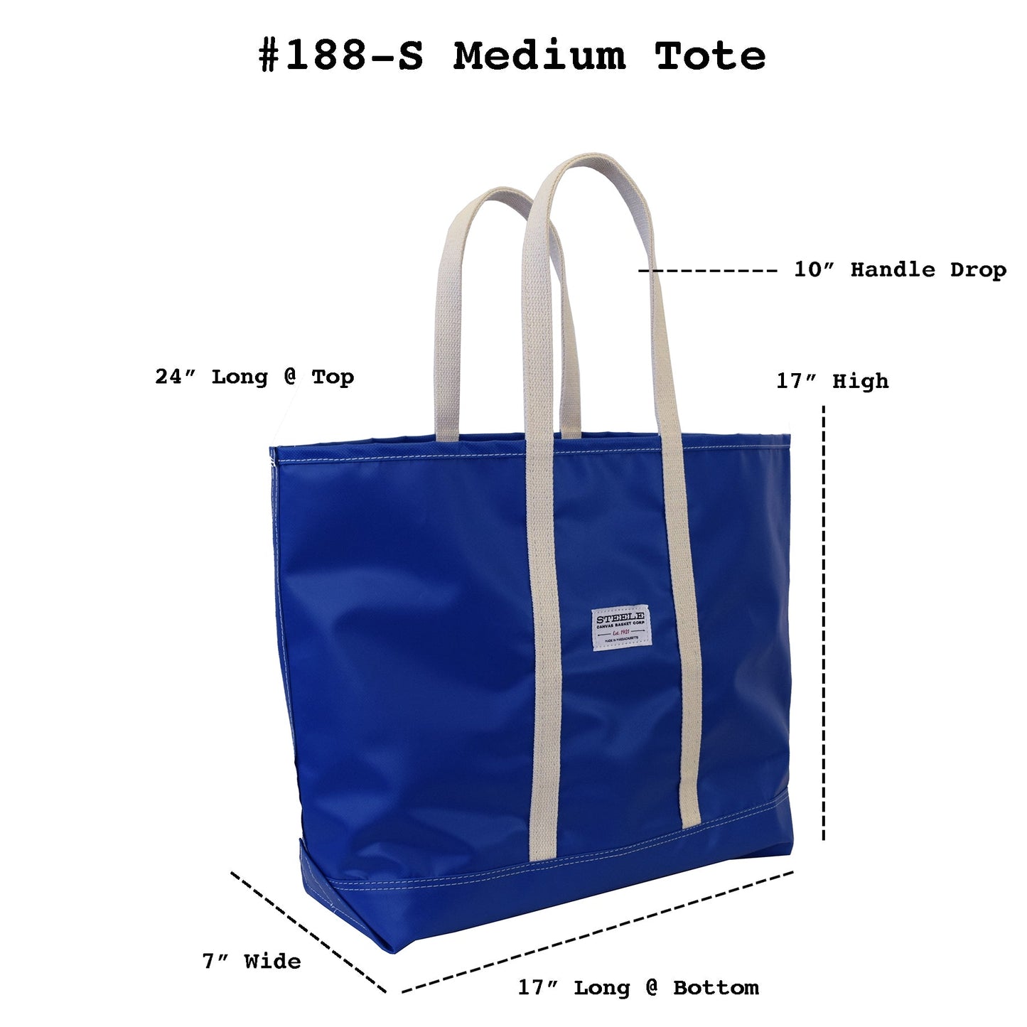 Blue Steeletex Beach Tote